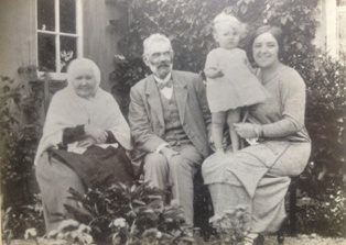 Four generations at Gartymore, Ann MacLean Joseph MacLeod Kathleen Clark with mother Nan Clark in 1926